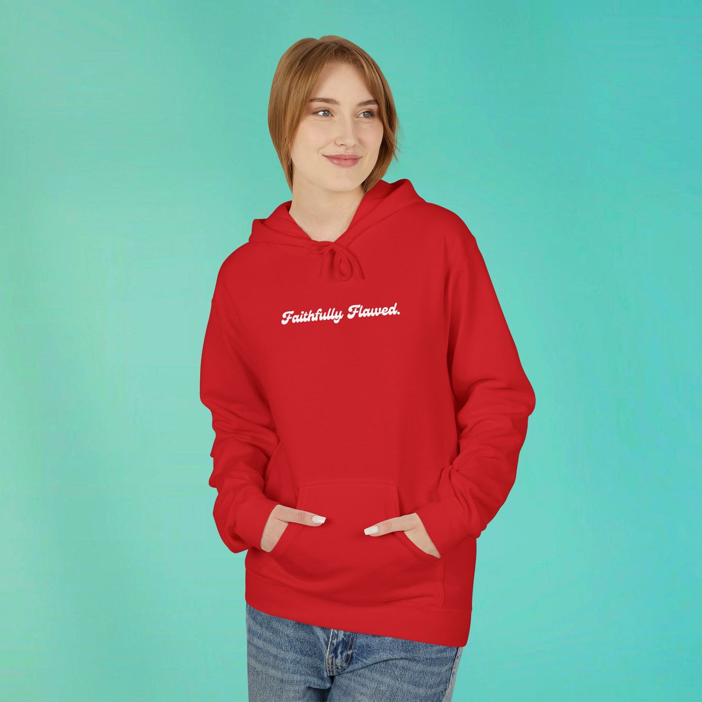 Faithfully Flawed Red Hoodie