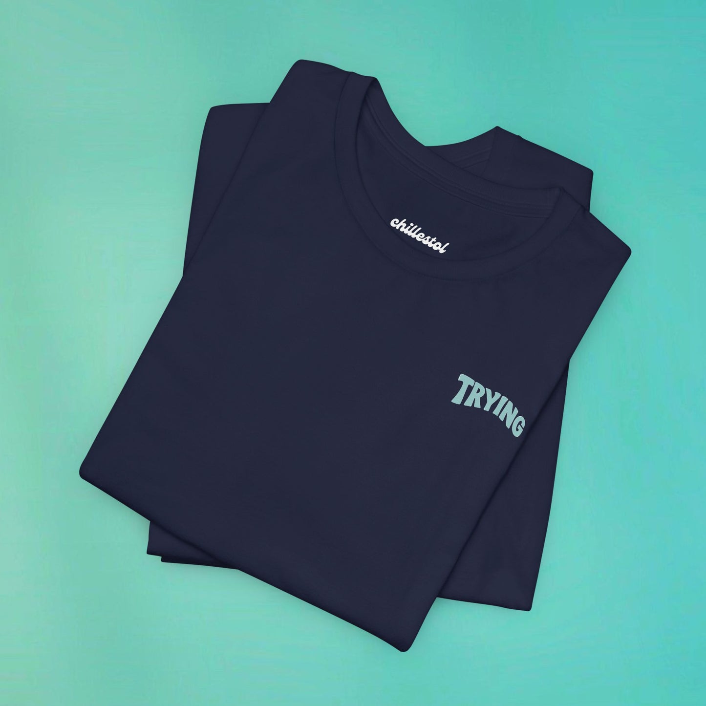 Trying My Best Navy Tee
