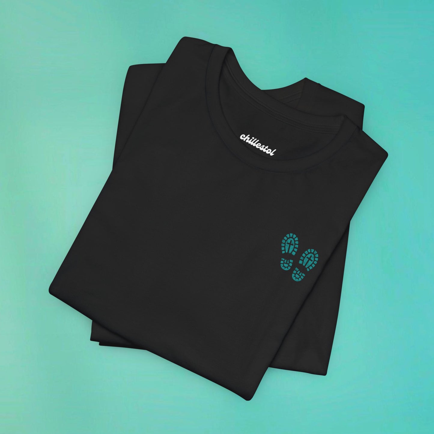 Sunday Running Club Black Distressed Teal Tee
