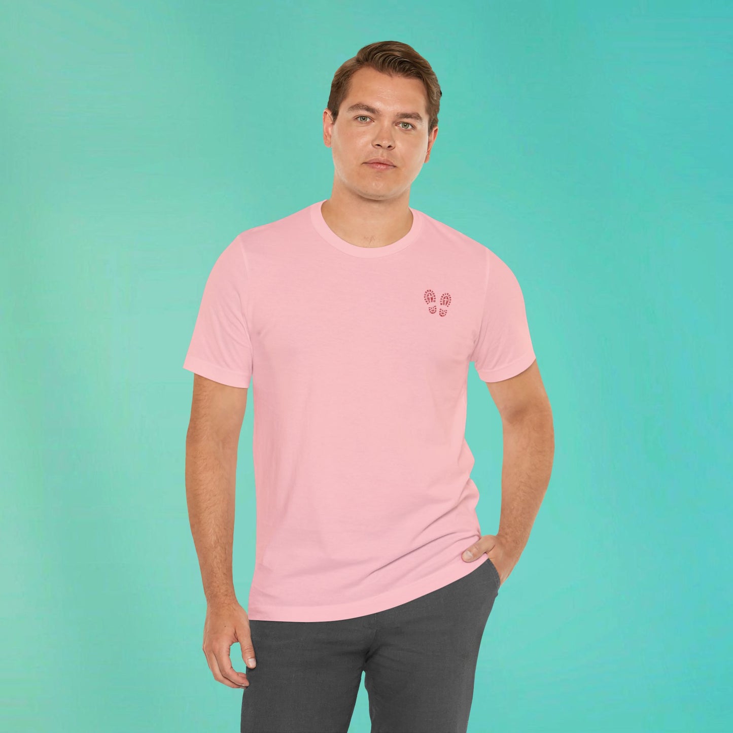 Sunday Running Club Pink Distressed Red Tee