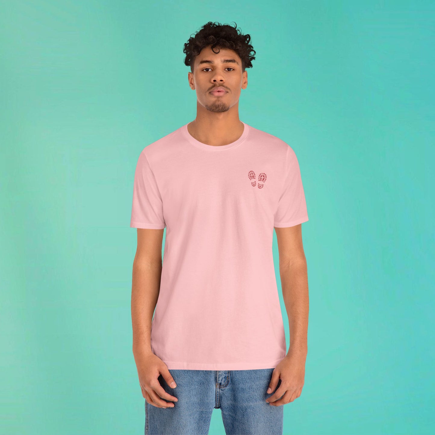 Sunday Running Club Pink Distressed Red Tee