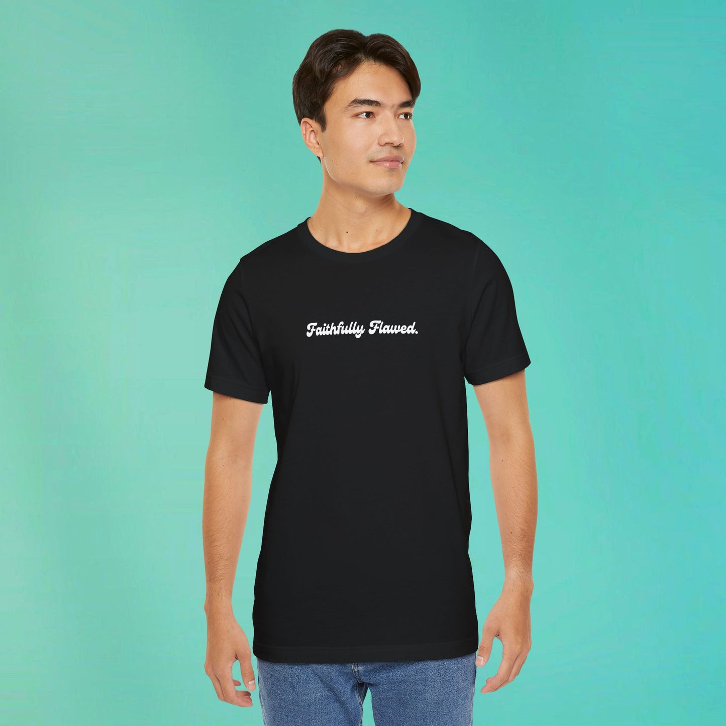 Faithfully Flawed Black Tee
