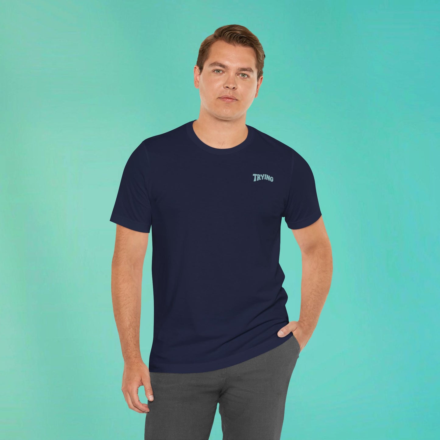 Trying My Best Navy Tee