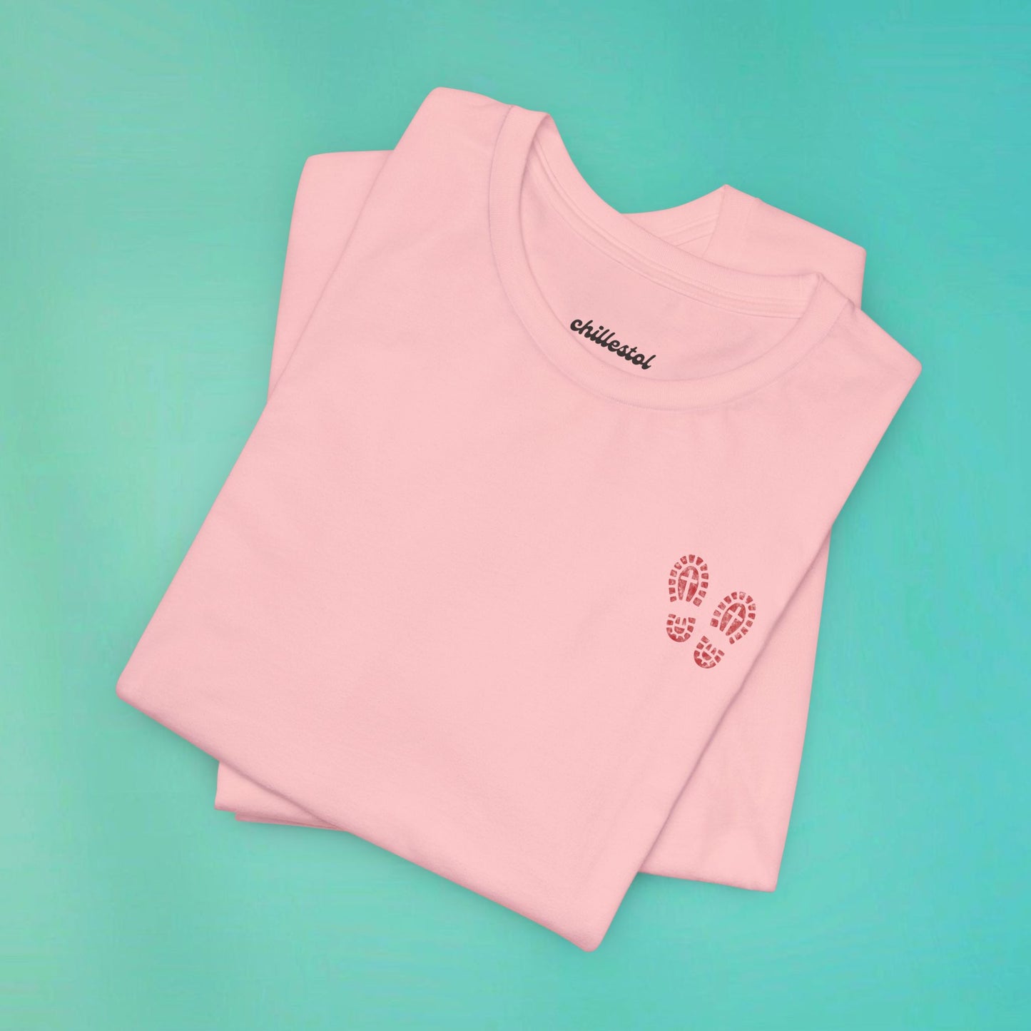 Sunday Running Club Pink Distressed Red Tee