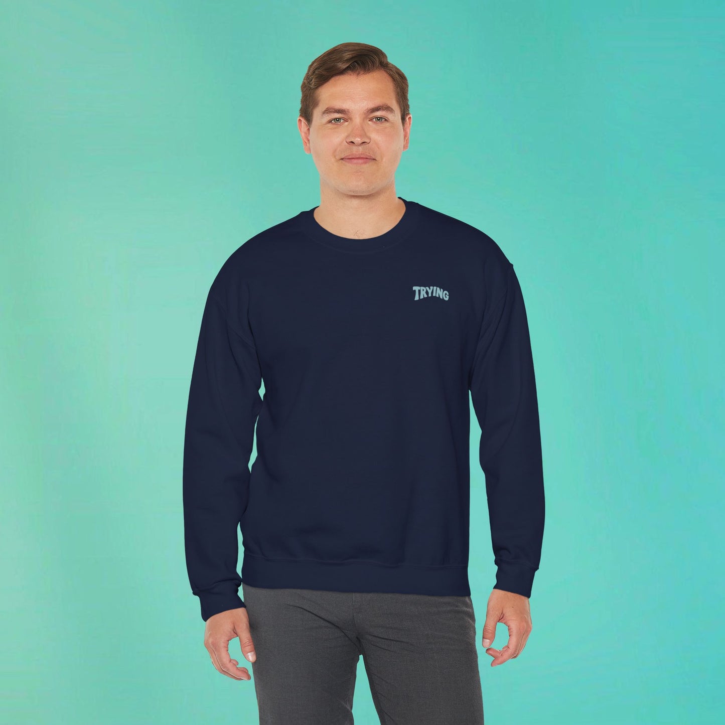 Trying My Best Navy Sweatshirt