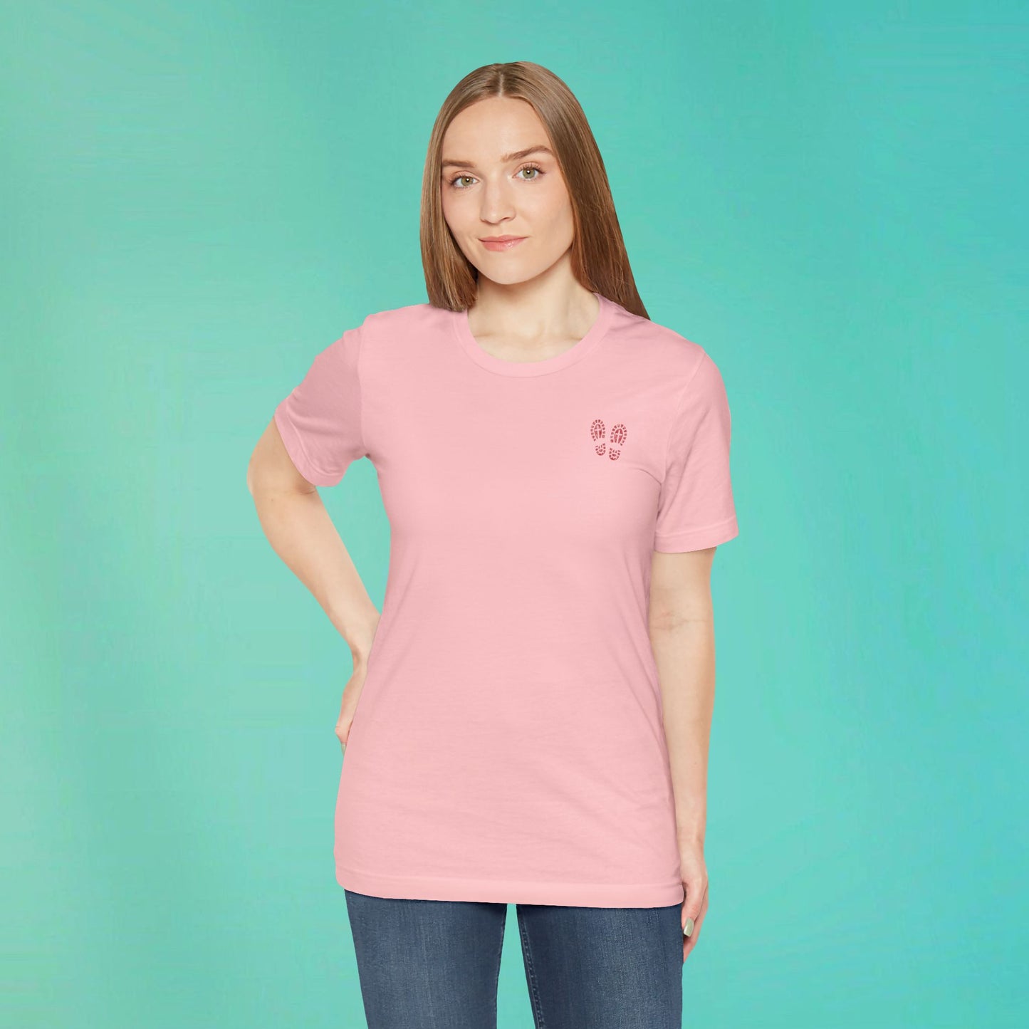 Sunday Running Club Pink Distressed Red Tee
