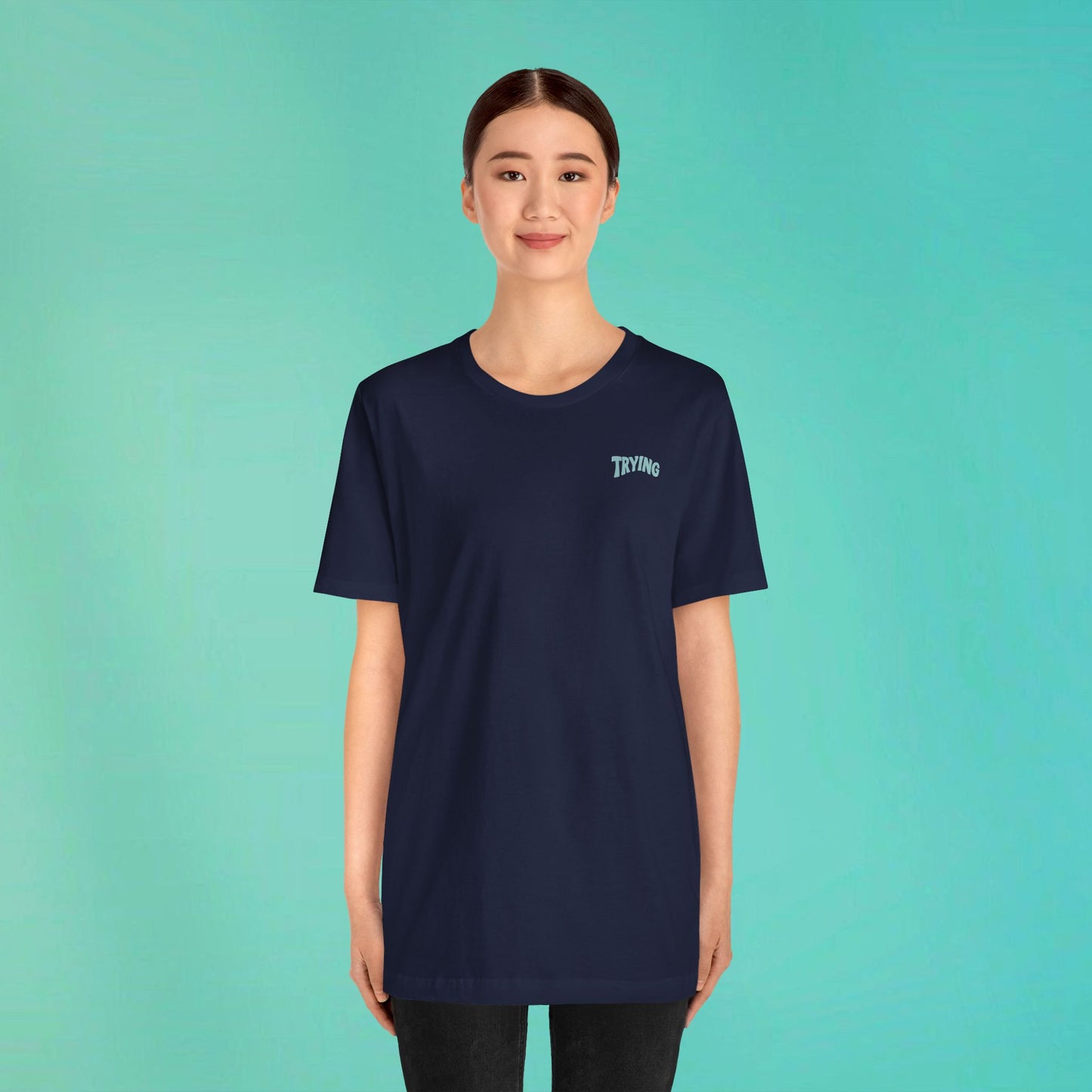 Trying My Best Navy Tee