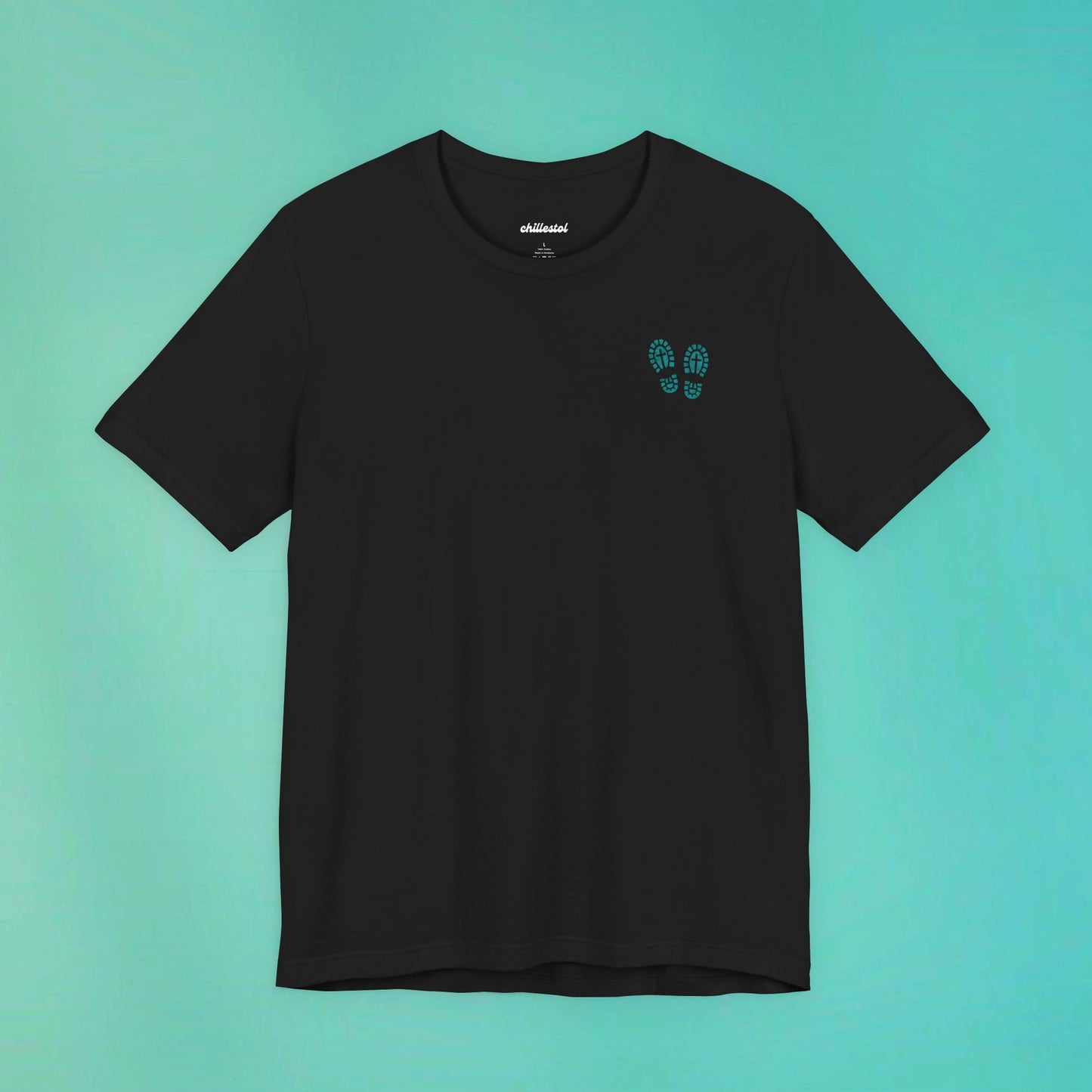 Sunday Running Club Black Distressed Teal Tee