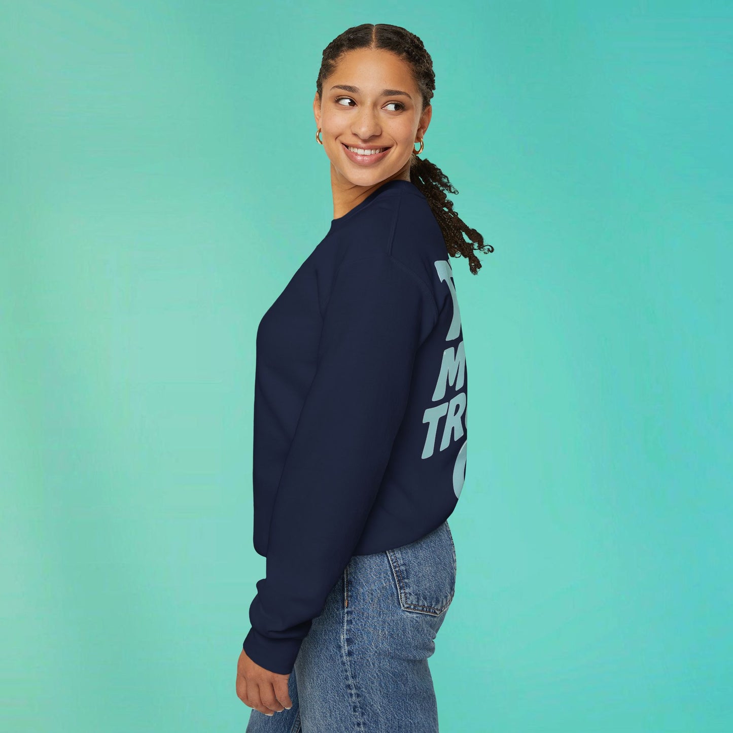 Trying My Best Navy Sweatshirt