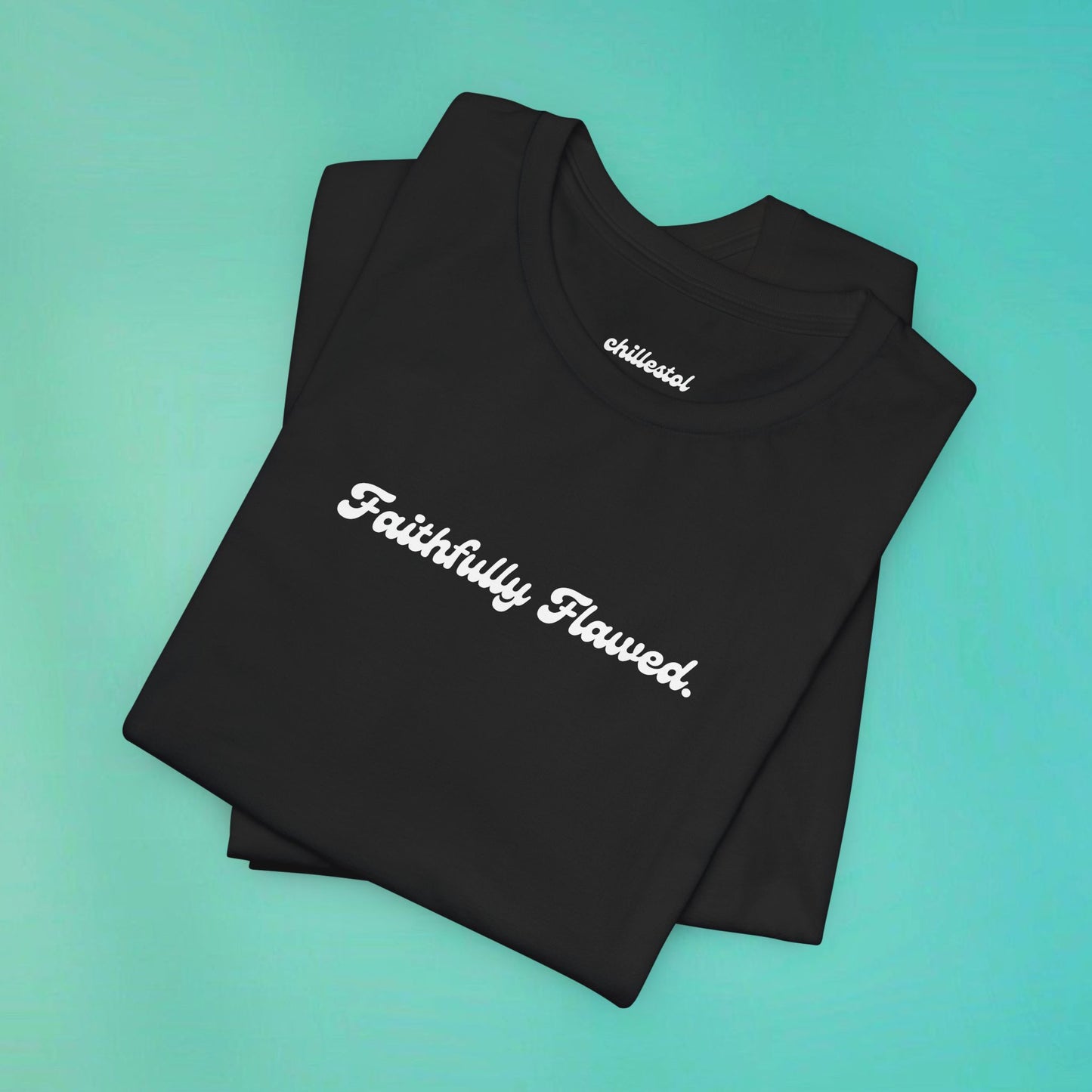 Faithfully Flawed Black Tee