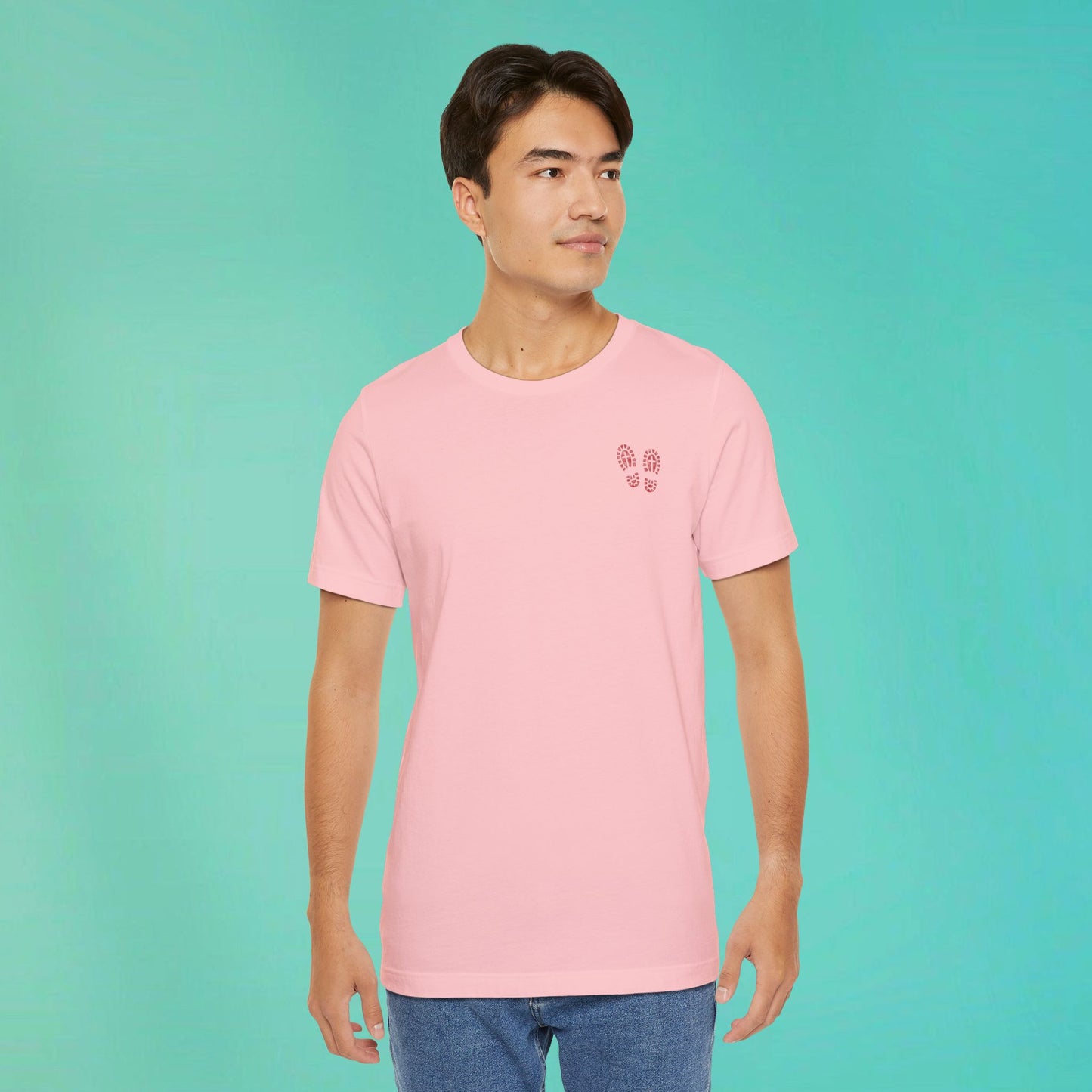 Sunday Running Club Pink Distressed Red Tee