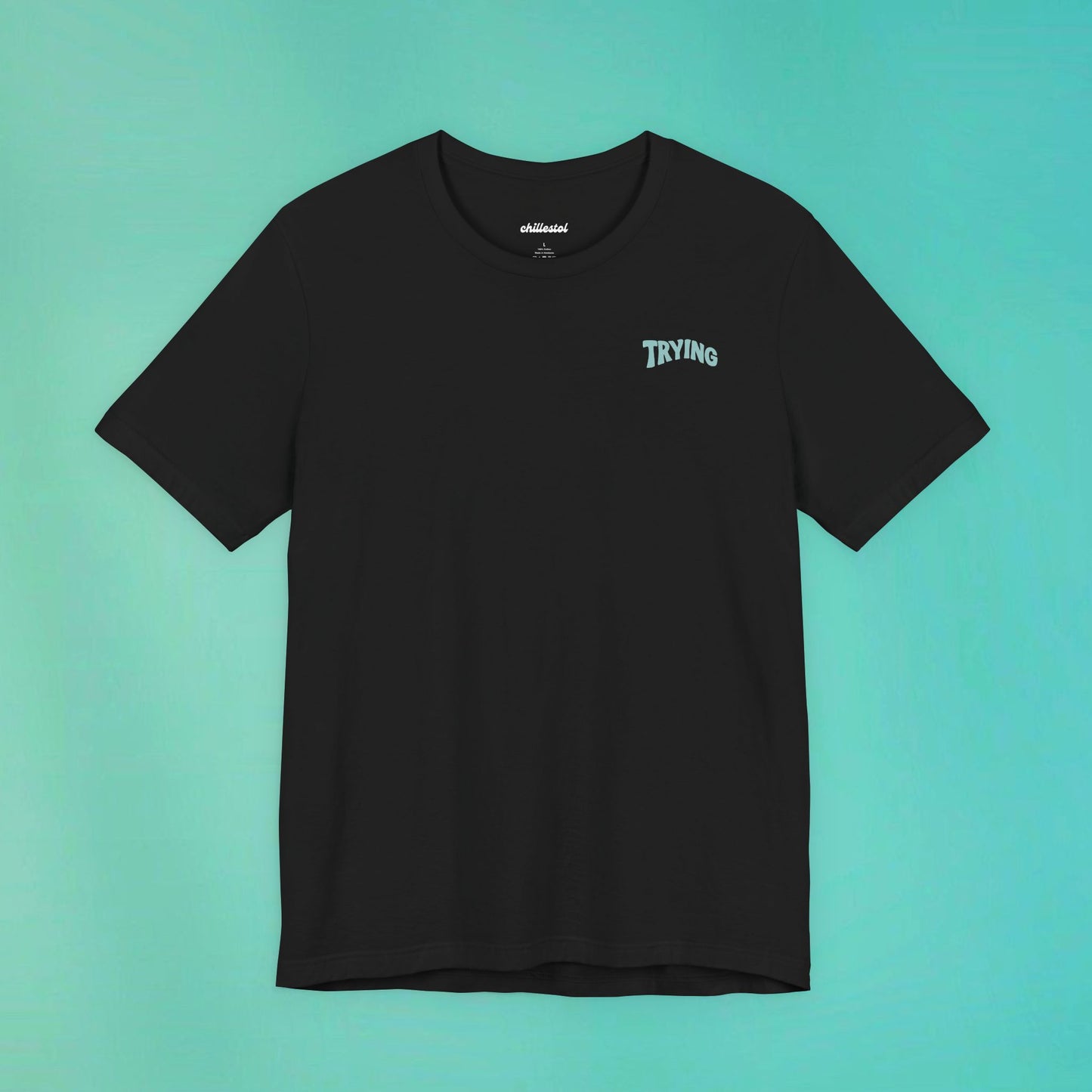 Trying My Best Black Tee