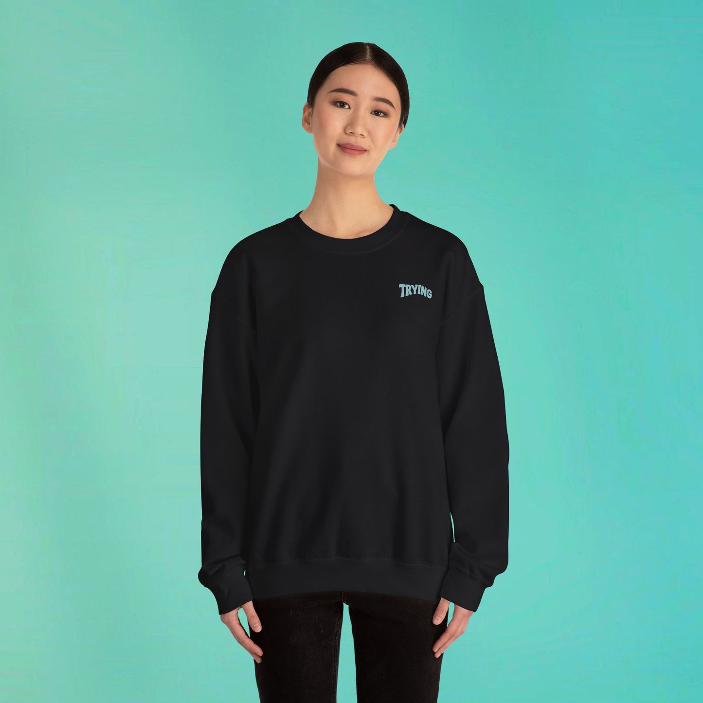 Trying My Best Black Sweatshirt