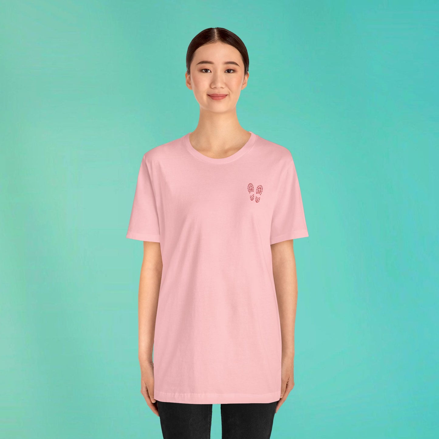 Sunday Running Club Pink Distressed Red Tee