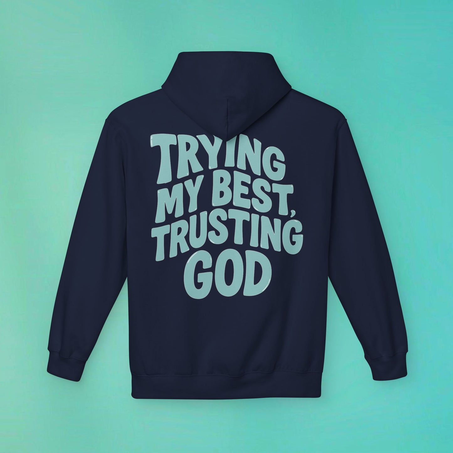 Trying My Best Navy Hoodie