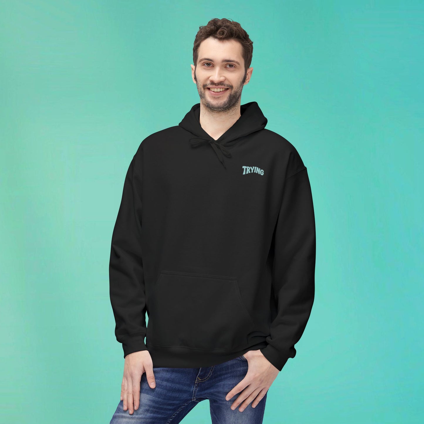 Trying My Best Black Hoodie