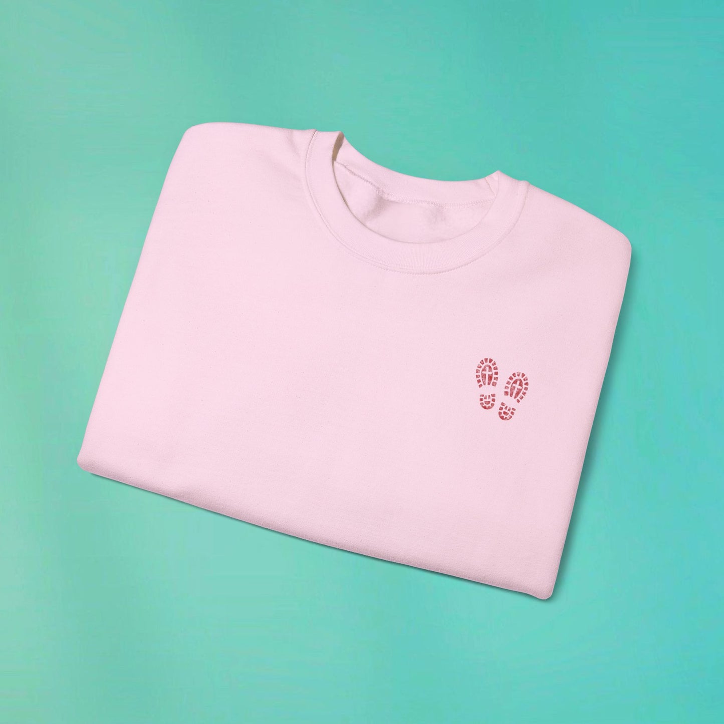 Sunday Running Club Pink Distressed Red Sweatshirt