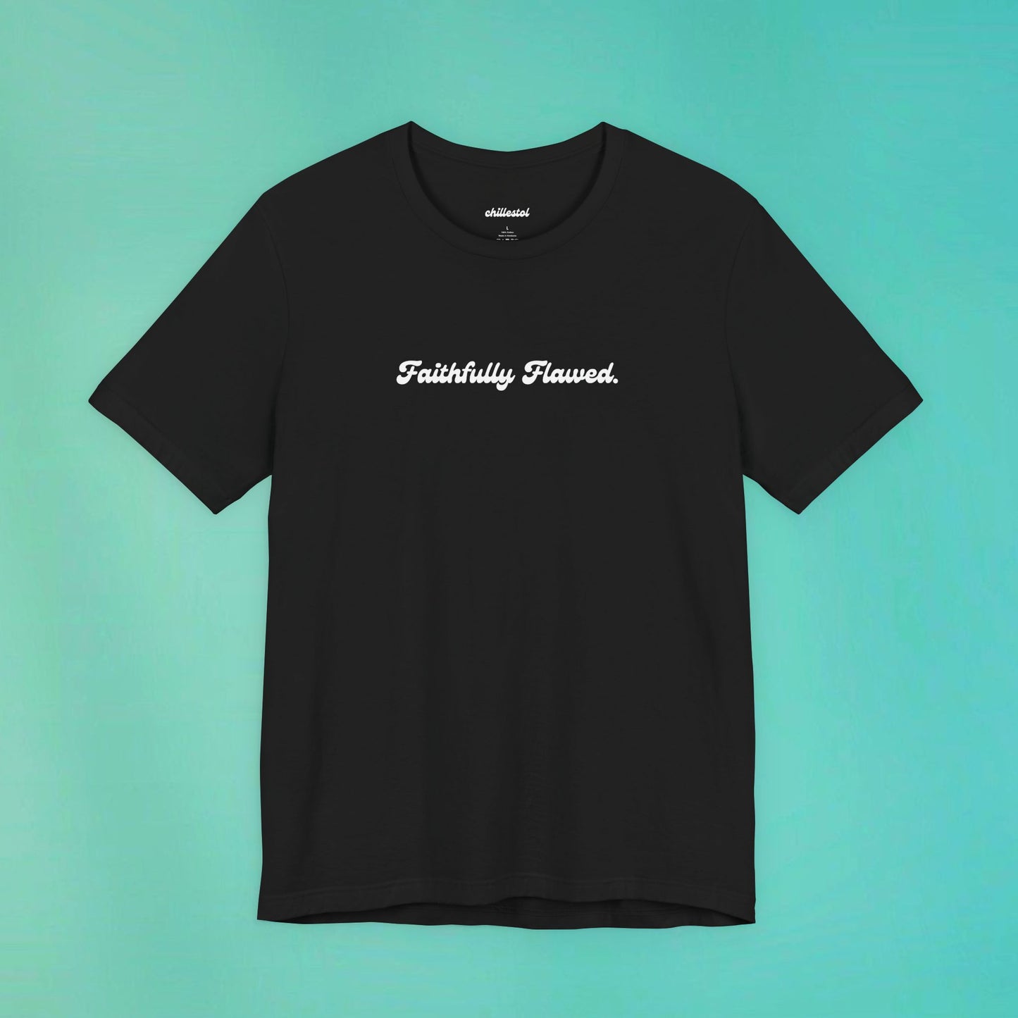 Faithfully Flawed Black Tee