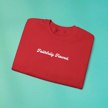 Faithfully Flawed Red Sweatshirt