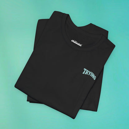 Trying My Best Black Tee