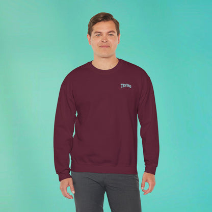 Trying My Best Maroon Sweatshirt