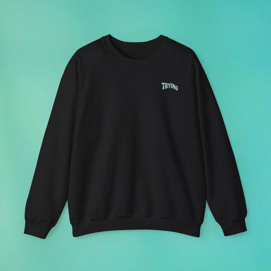 Trying My Best Black Sweatshirt