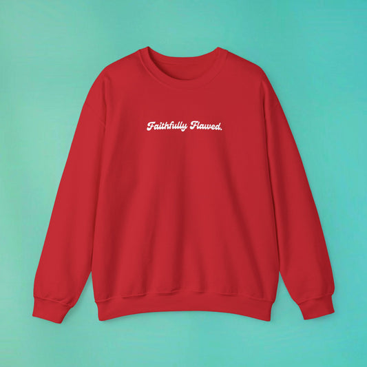 Faithfully Flawed Red Sweatshirt