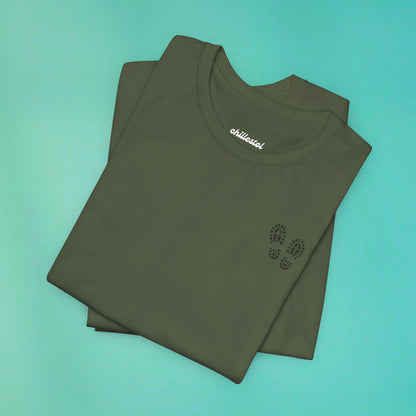 Sunday Running Club Military Green Distressed Black Tee