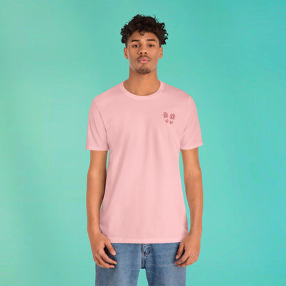Sunday Running Club Pink Distressed Red Tee