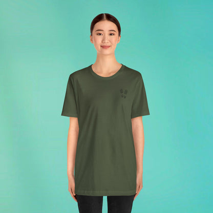 Sunday Running Club Military Green Distressed Black Tee