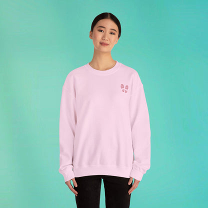 Sunday Running Club Pink Distressed Red Sweatshirt