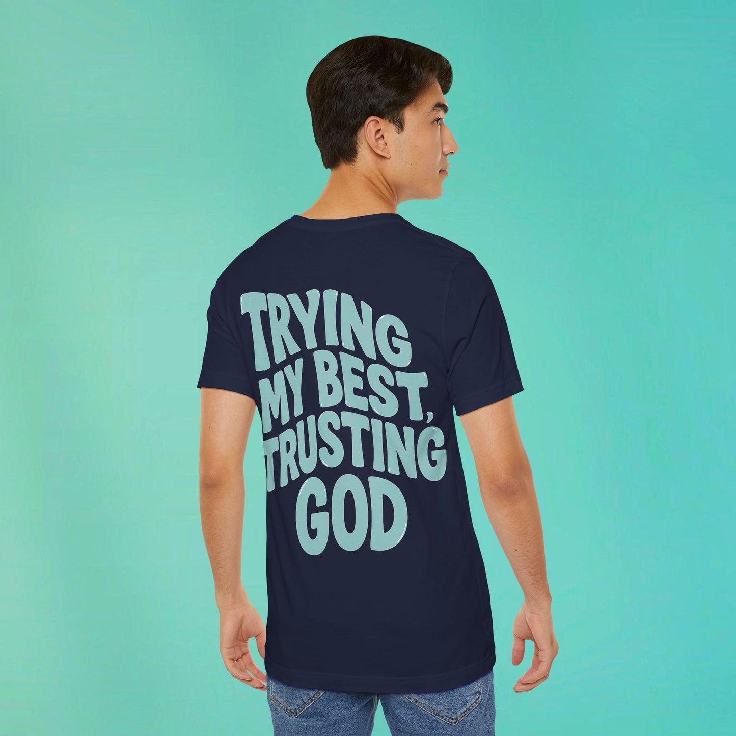 Trying My Best Navy Tee