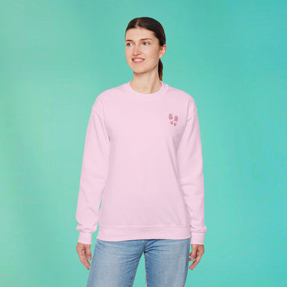 Sunday Running Club Pink Distressed Red Sweatshirt