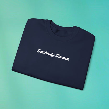 Faithfully Flawed Navy Sweatshirt
