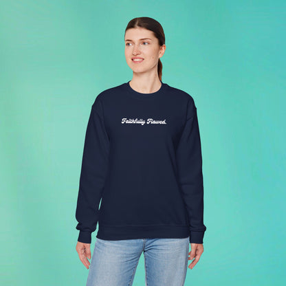Faithfully Flawed Navy Sweatshirt