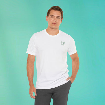 Sunday Running Club White Distressed Green Tee