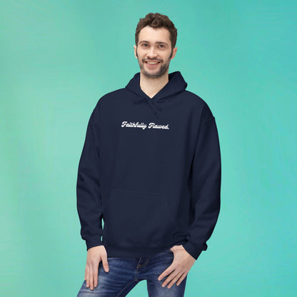 Faithfully Flawed Navy Hoodie