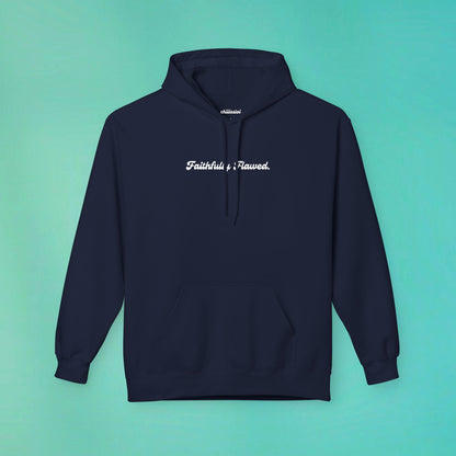 Faithfully Flawed Navy Hoodie