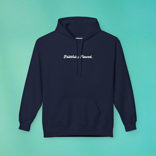 Faithfully Flawed Navy Hoodie