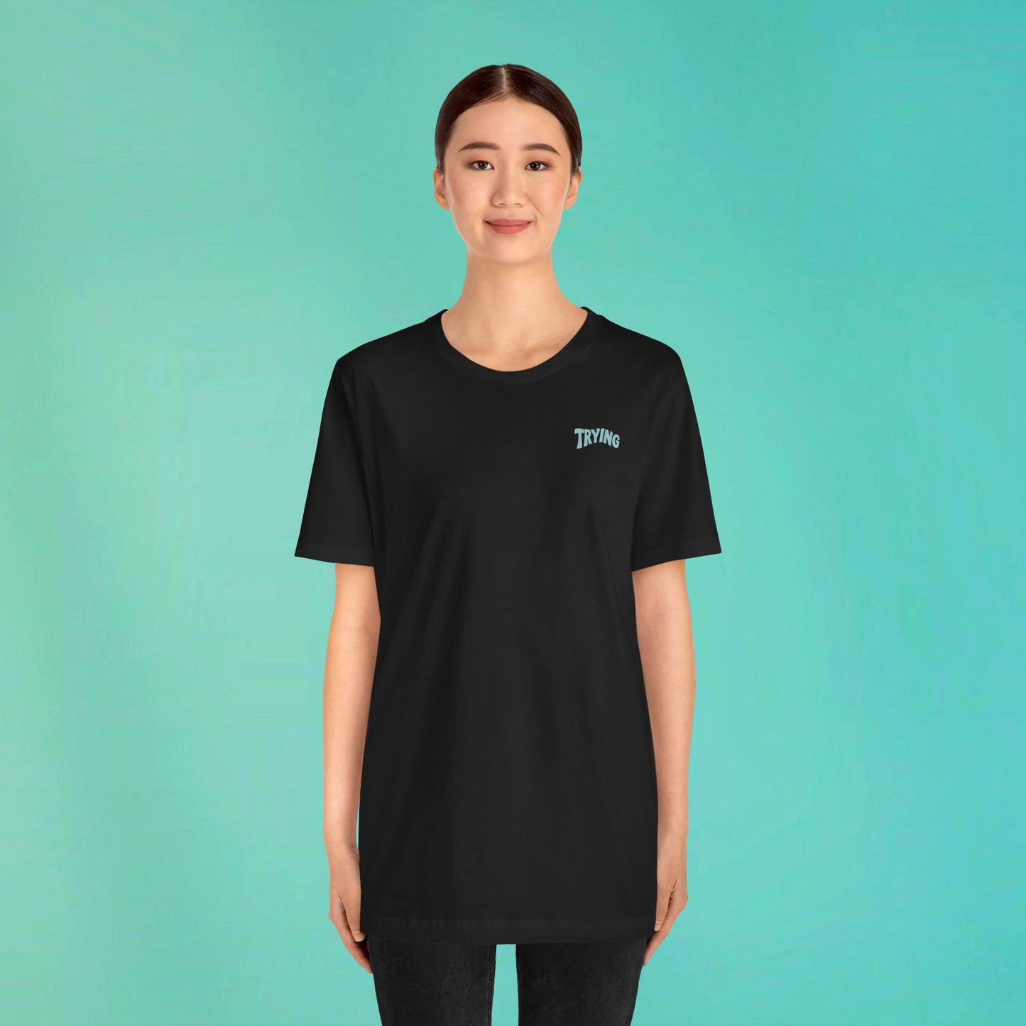Trying My Best Black Tee