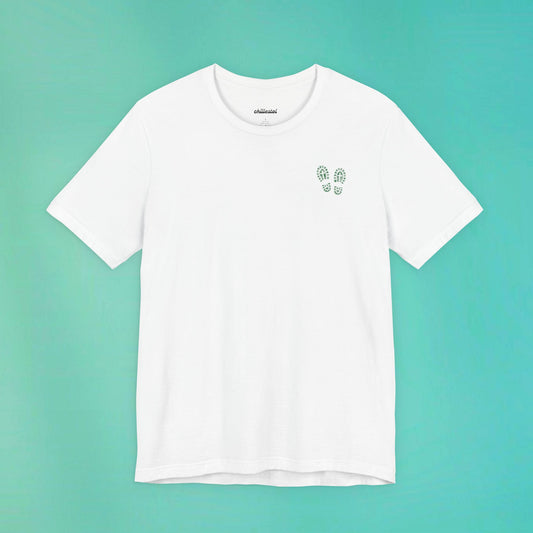 Sunday Running Club White Distressed Green Tee