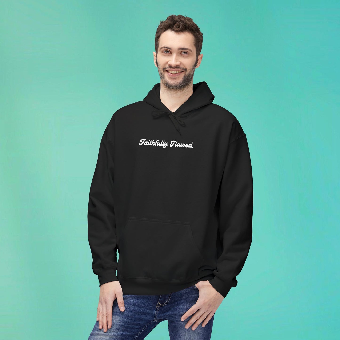 Faithfully Flawed Black Hoodie