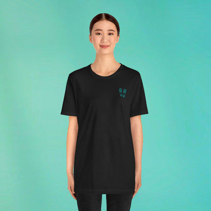 Sunday Running Club Black Distressed Teal Tee