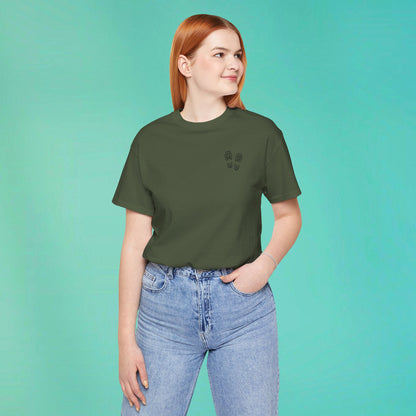 Sunday Running Club Military Green Distressed Black Tee